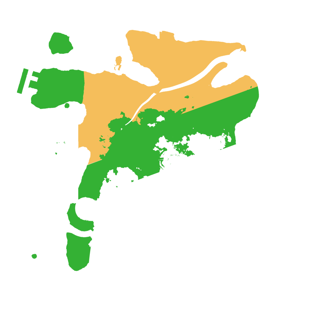 Biome Rust Map: Procedural Map, Size: 2500, Seed: 1356857718