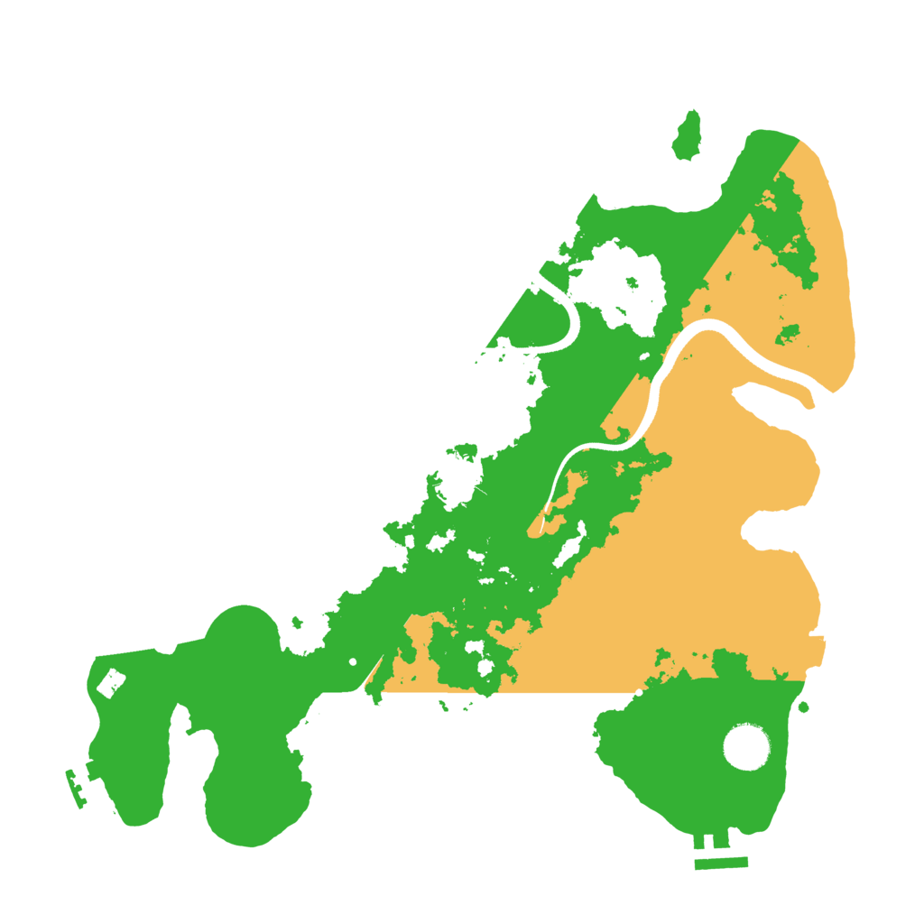 Biome Rust Map: Procedural Map, Size: 3500, Seed: 1521611822