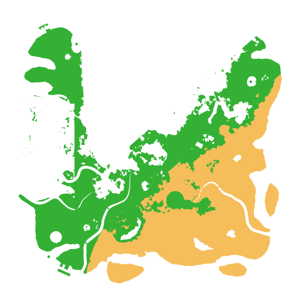 Biome Rust Map: Procedural Map, Size: 4500, Seed: 826344457