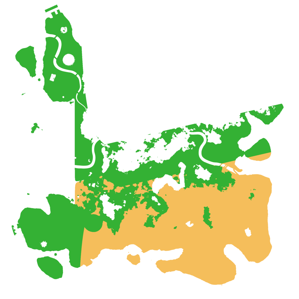 Biome Rust Map: Procedural Map, Size: 4500, Seed: 151955684