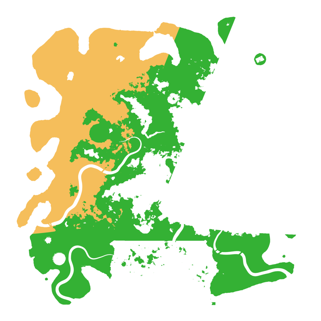 Biome Rust Map: Procedural Map, Size: 4500, Seed: 10158