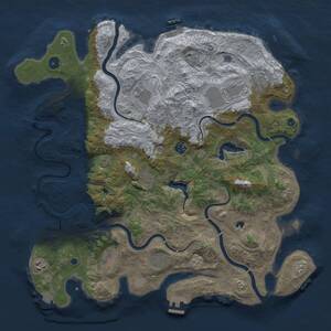 Thumbnail Rust Map: Procedural Map, Size: 4250, Seed: 57156444, 15 Monuments