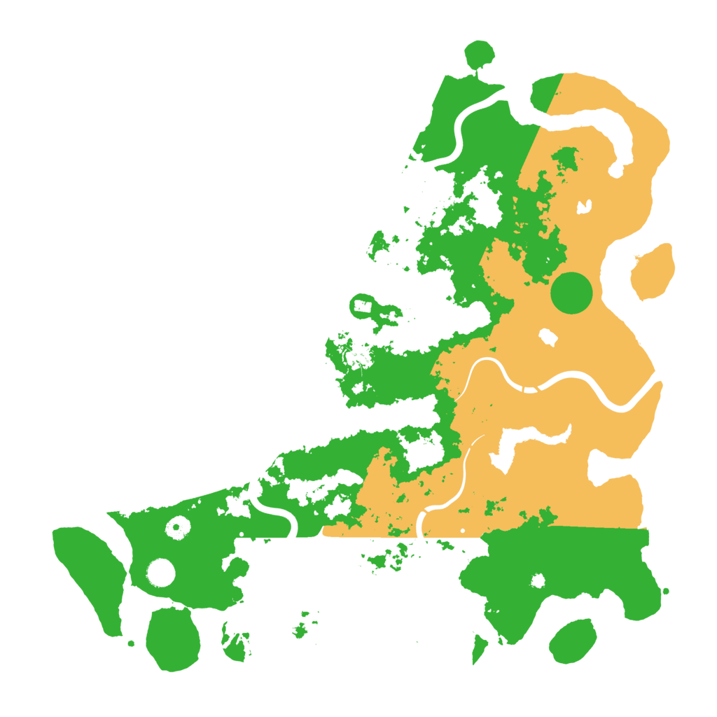Biome Rust Map: Procedural Map, Size: 4500, Seed: 1043205455