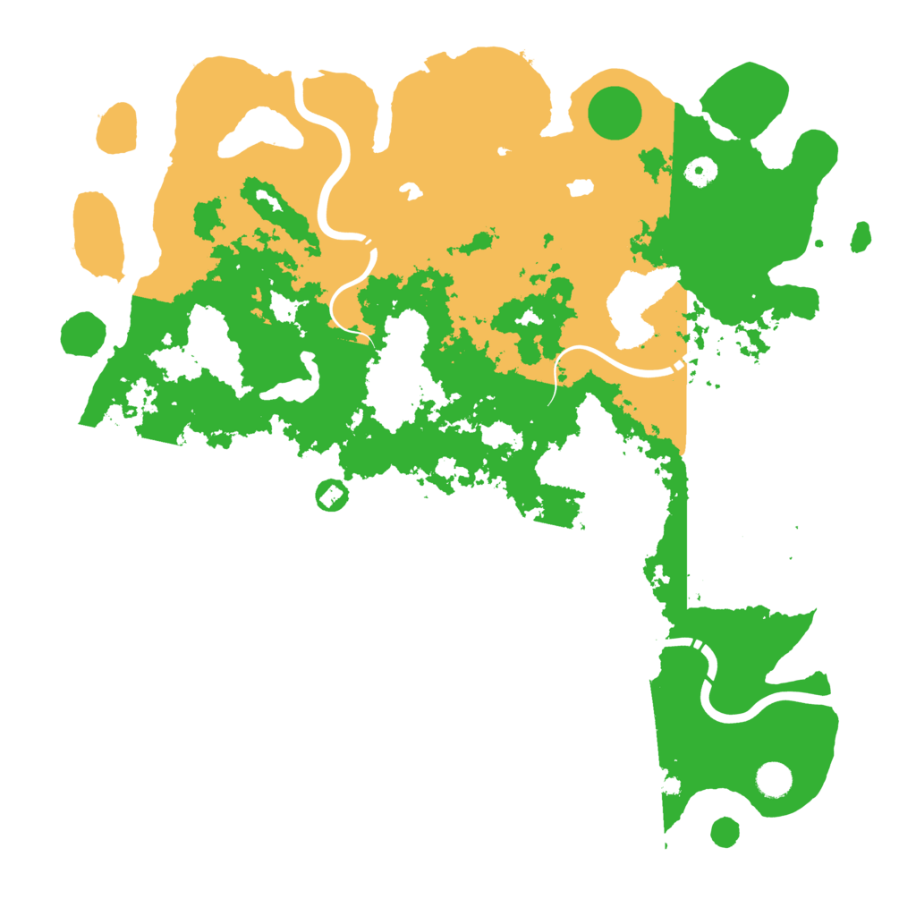 Biome Rust Map: Procedural Map, Size: 4500, Seed: 32520463