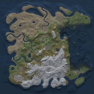 Thumbnail Rust Map: Procedural Map, Size: 4500, Seed: 682666639, 16 Monuments