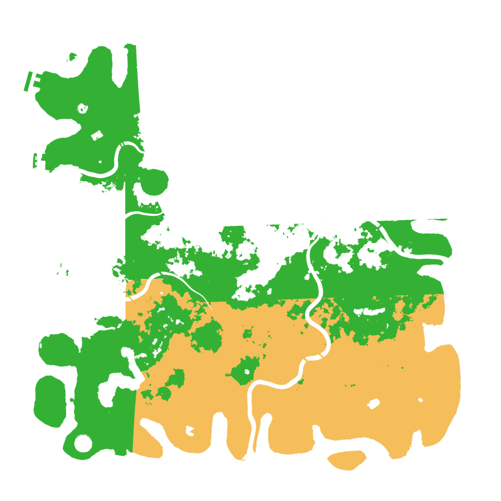 Biome Rust Map: Procedural Map, Size: 5000, Seed: 25421