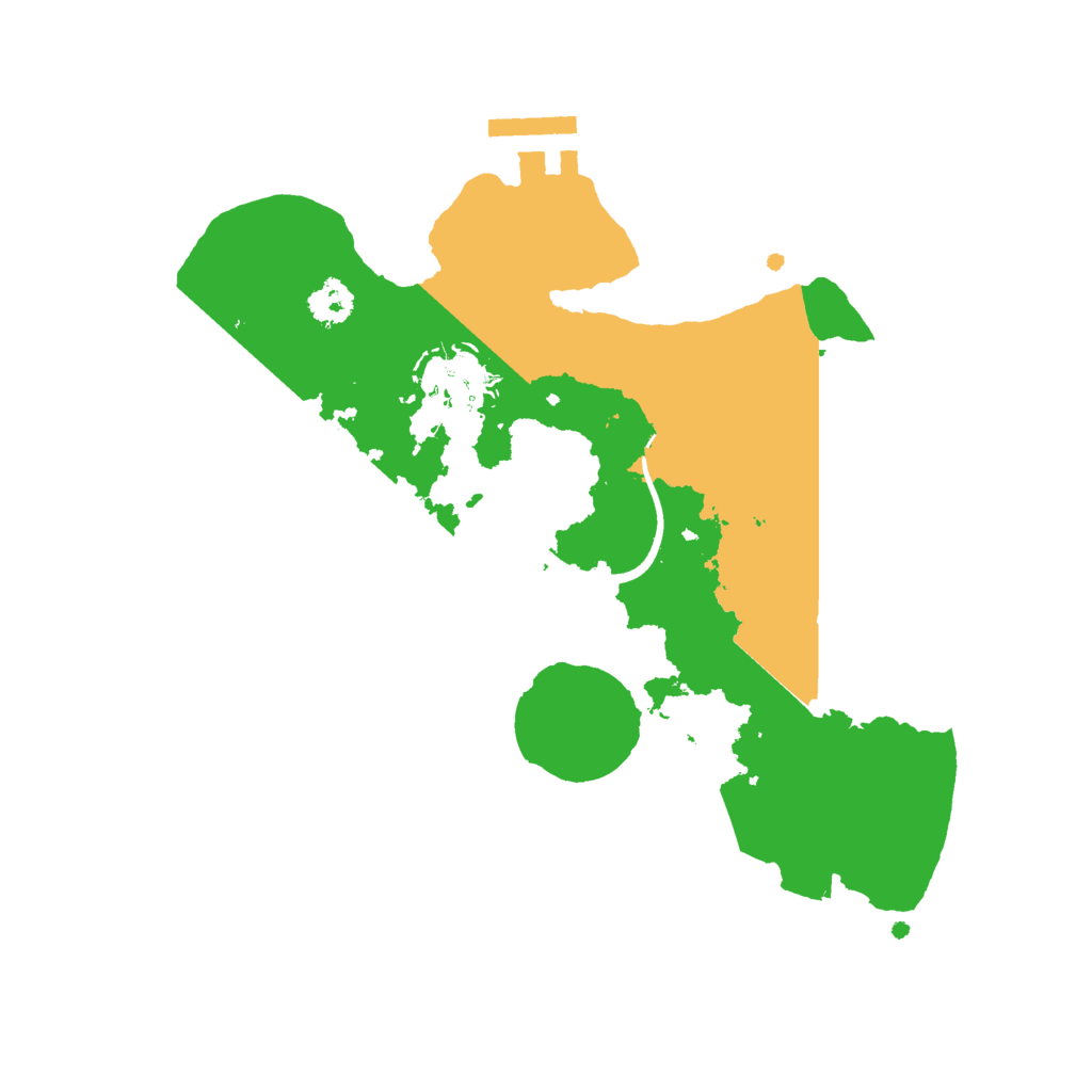 Biome Rust Map: Procedural Map, Size: 2500, Seed: 350676433