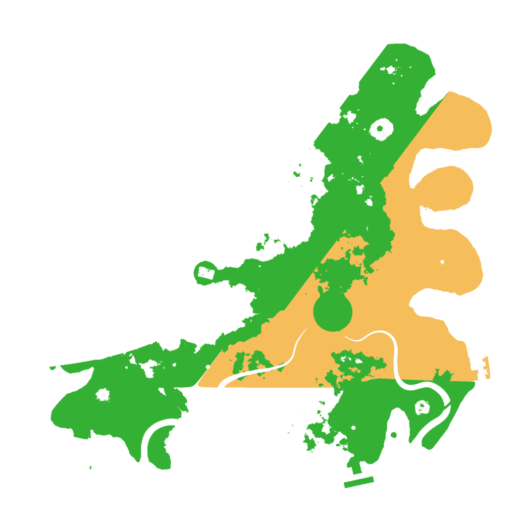 Biome Rust Map: Procedural Map, Size: 3500, Seed: 12172