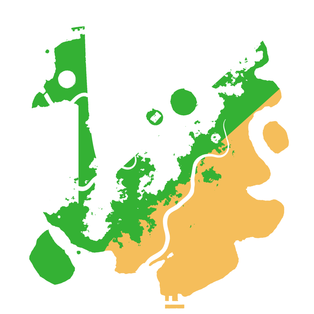 Biome Rust Map: Procedural Map, Size: 3300, Seed: 390327910
