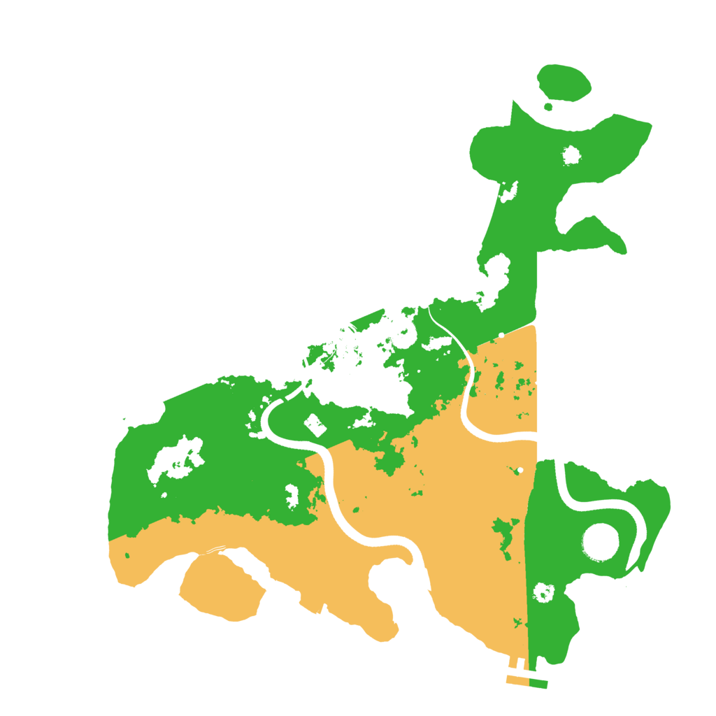 Biome Rust Map: Procedural Map, Size: 3500, Seed: 4235