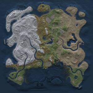 Thumbnail Rust Map: Procedural Map, Size: 4250, Seed: 1556696866, 15 Monuments