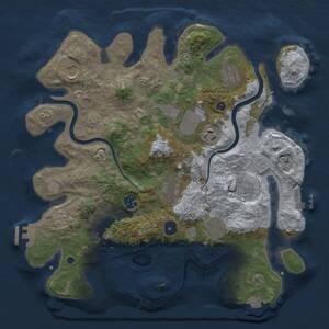 Thumbnail Rust Map: Procedural Map, Size: 3595, Seed: 1444859538, 17 Monuments