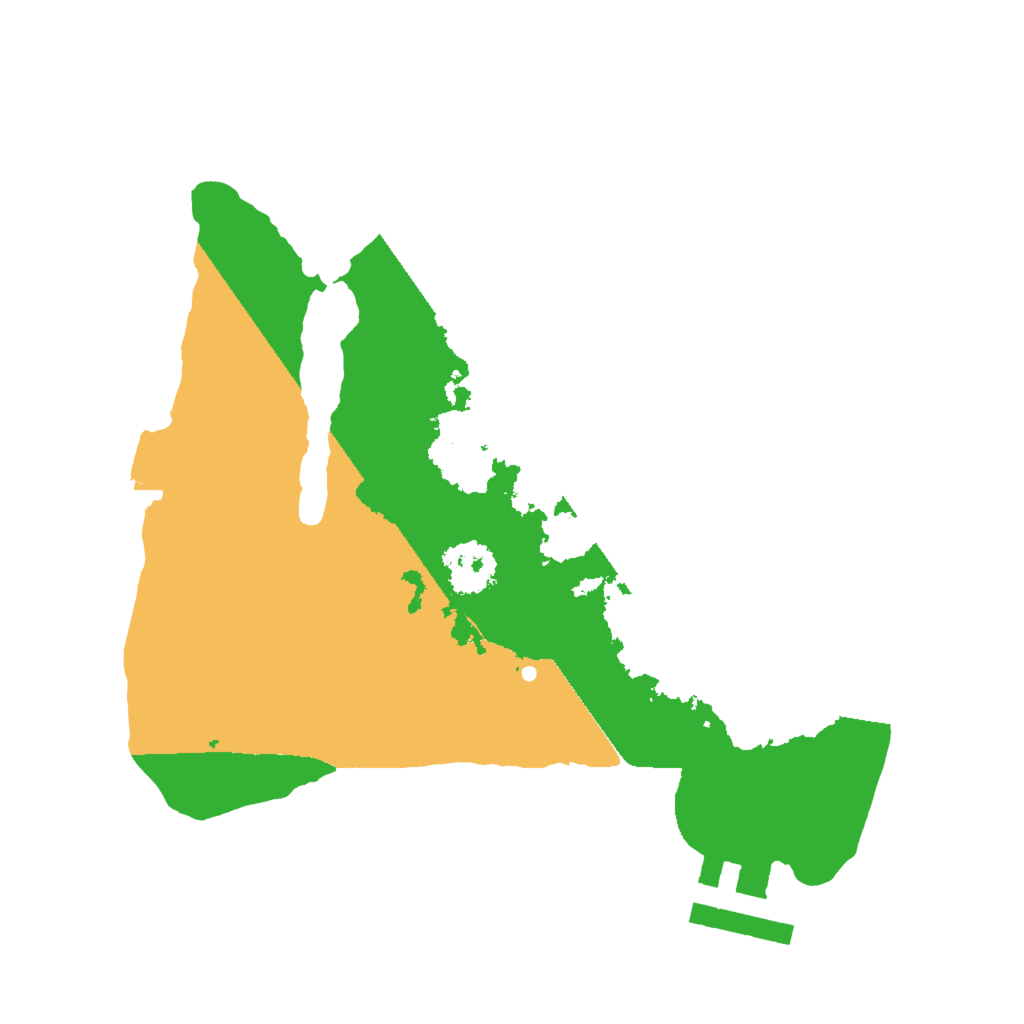 Biome Rust Map: Procedural Map, Size: 2000, Seed: 6591