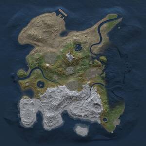 Thumbnail Rust Map: Procedural Map, Size: 3000, Seed: 933568886, 11 Monuments