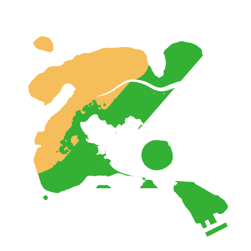 Biome Rust Map: Procedural Map, Size: 2200, Seed: 492929245