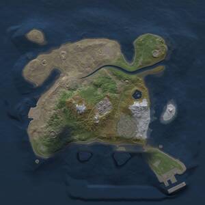 Thumbnail Rust Map: Procedural Map, Size: 2200, Seed: 492929245, 5 Monuments