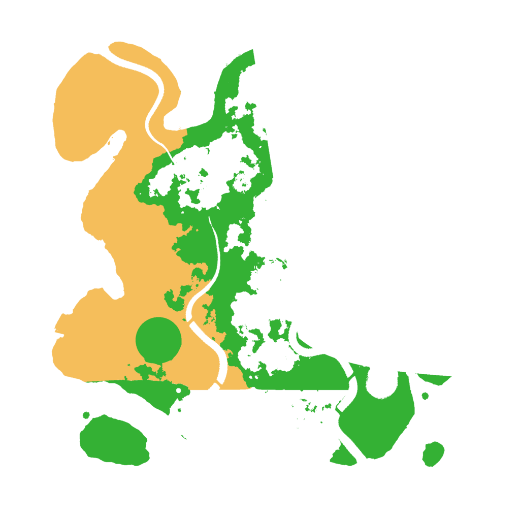 Biome Rust Map: Procedural Map, Size: 3000, Seed: 77789