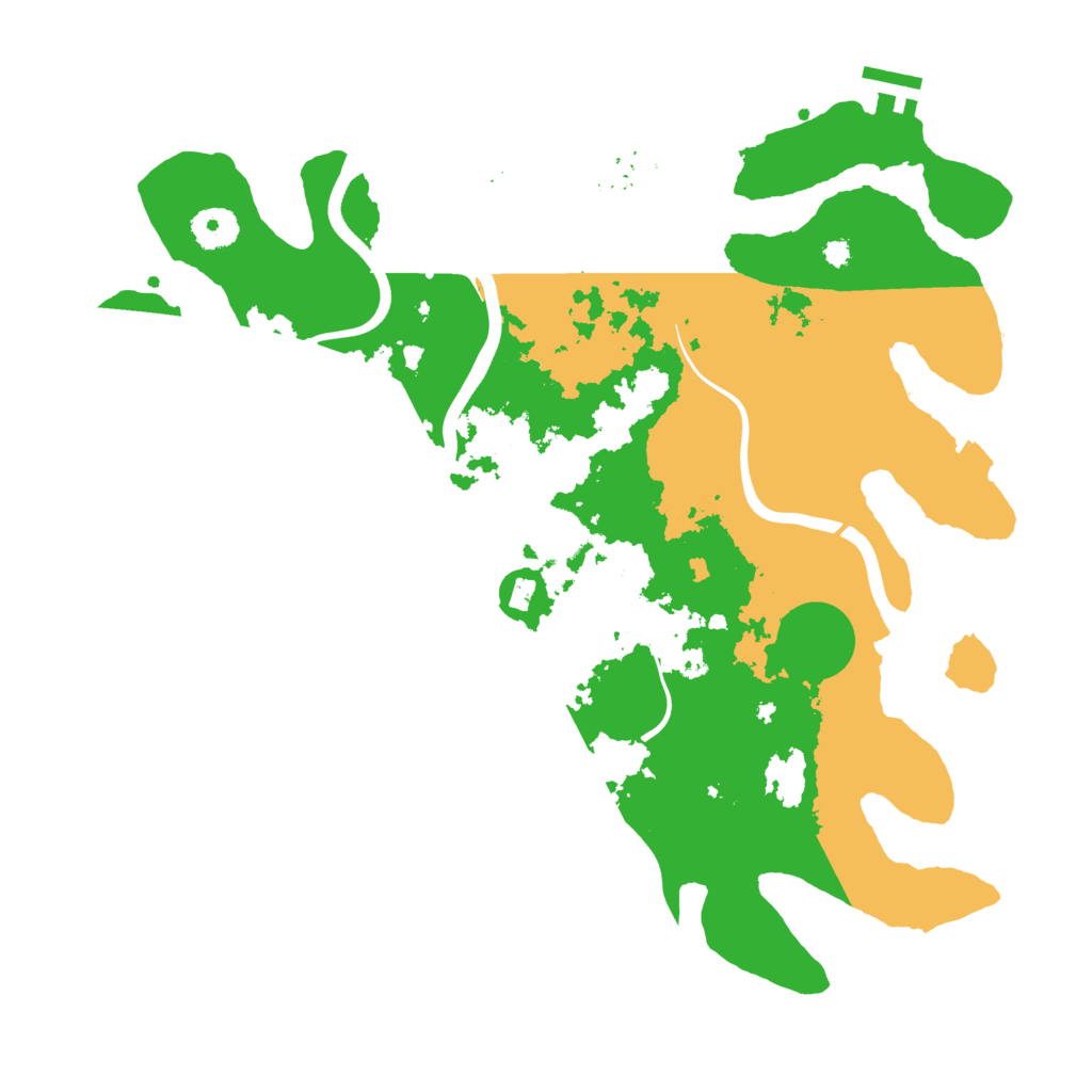 Biome Rust Map: Procedural Map, Size: 3700, Seed: 983182674