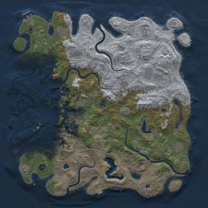 Thumbnail Rust Map: Procedural Map, Size: 4800, Seed: 722250661, 17 Monuments