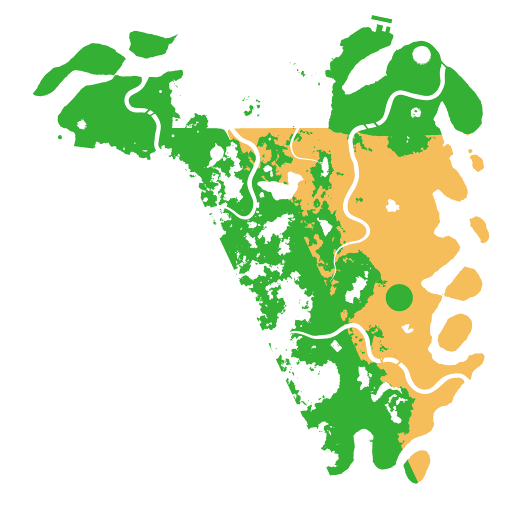 Biome Rust Map: Procedural Map, Size: 5000, Seed: 1243763919