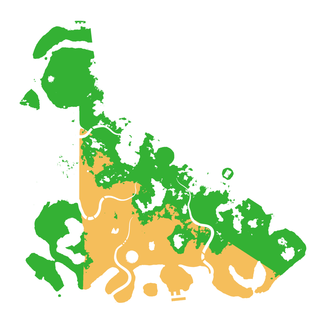 Biome Rust Map: Procedural Map, Size: 4500, Seed: 553896243