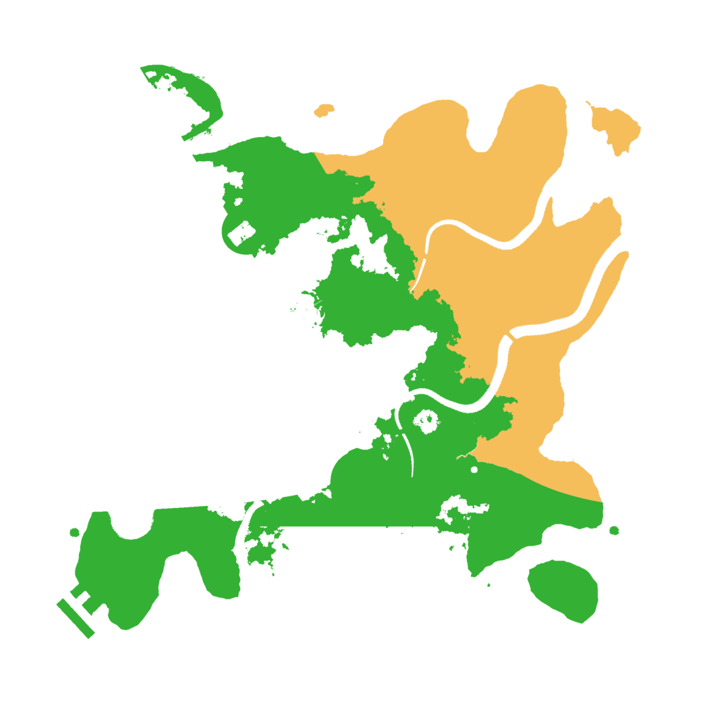 Biome Rust Map: Procedural Map, Size: 3000, Seed: 1438291