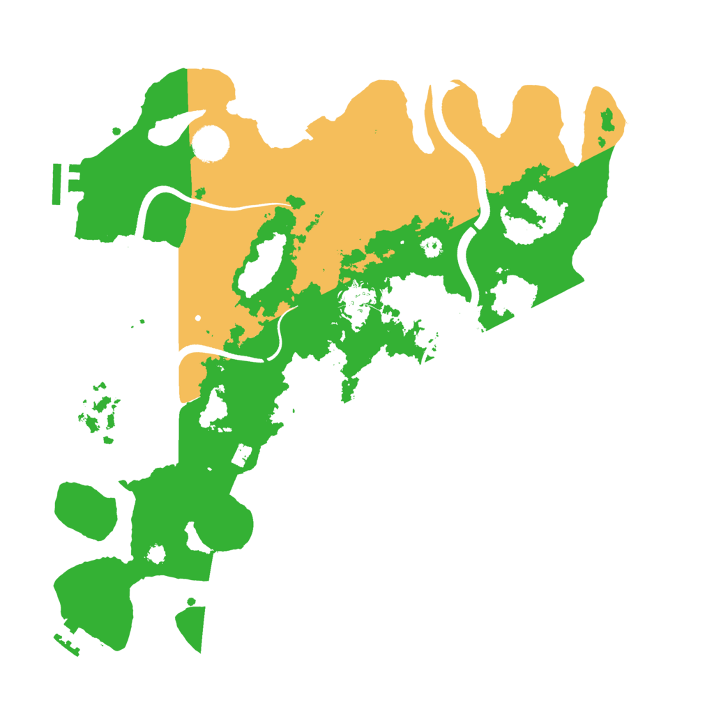 Biome Rust Map: Procedural Map, Size: 3500, Seed: 901975150