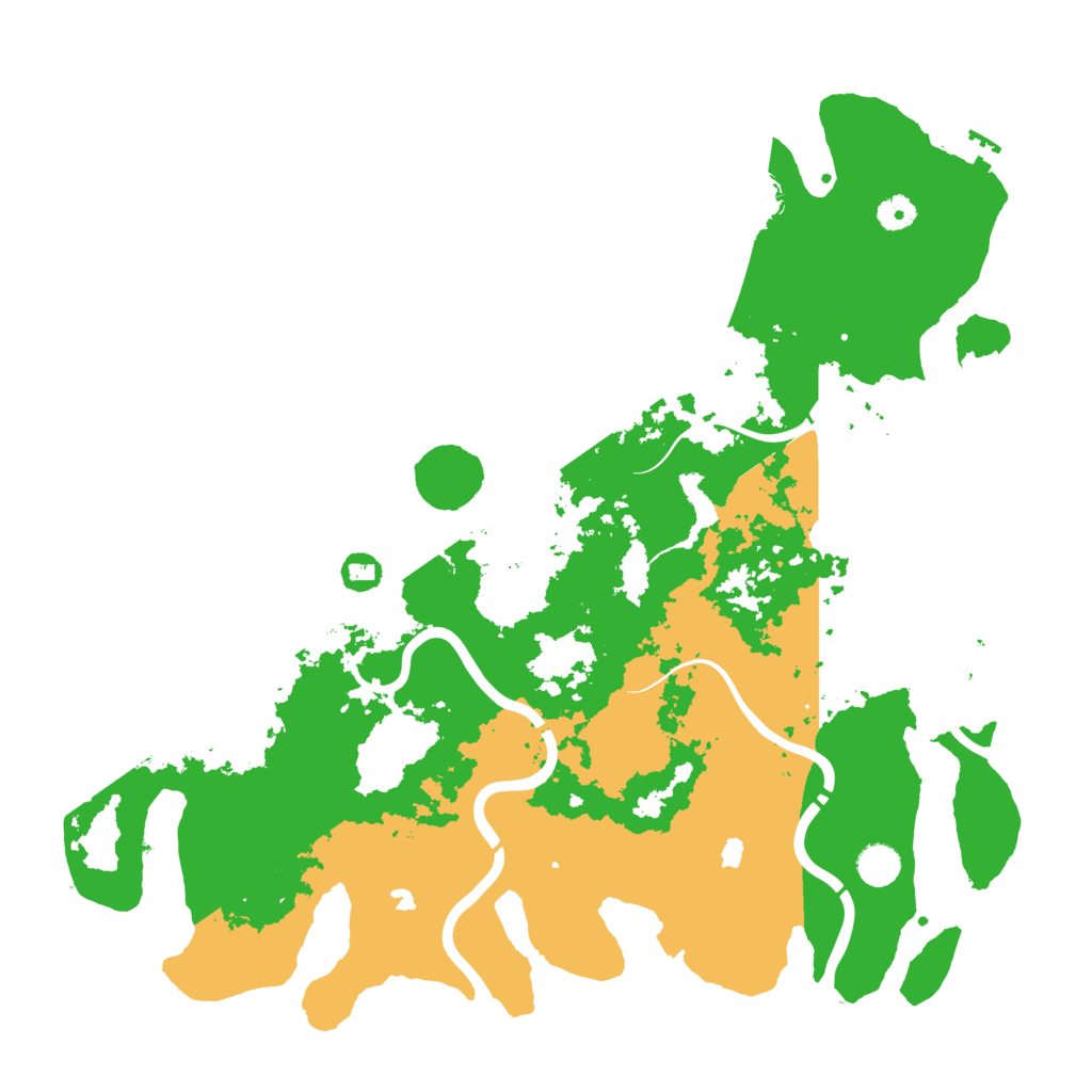 Biome Rust Map: Procedural Map, Size: 4500, Seed: 1840121284