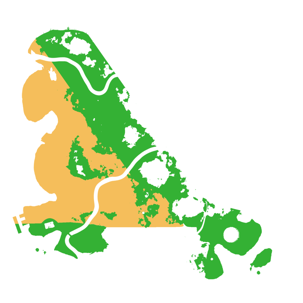 Biome Rust Map: Procedural Map, Size: 3500, Seed: 10848889