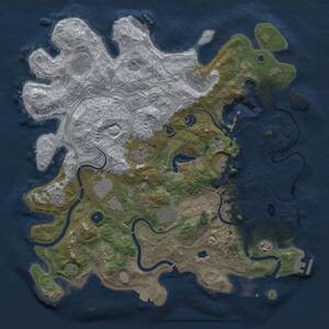 Thumbnail Rust Map: Procedural Map, Size: 4250, Seed: 145286234, 16 Monuments