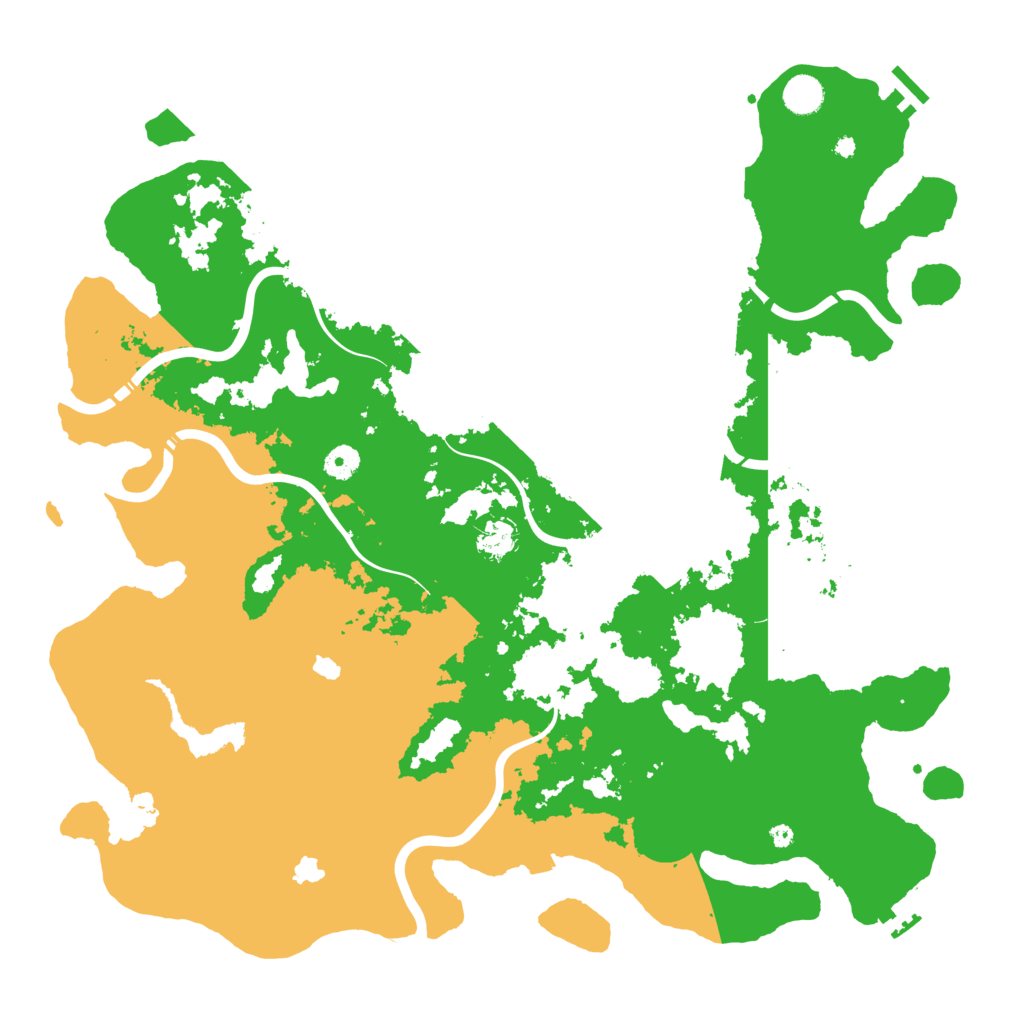 Biome Rust Map: Procedural Map, Size: 4500, Seed: 794138475