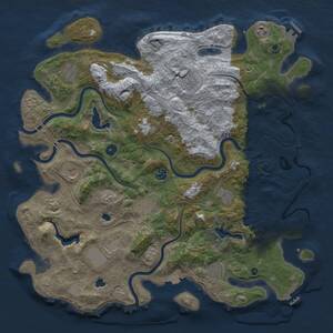 Thumbnail Rust Map: Procedural Map, Size: 4500, Seed: 794138475, 16 Monuments