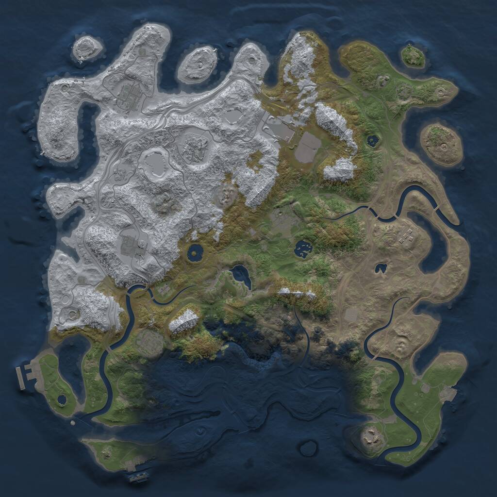 Rust Map: Procedural Map, Size: 4350, Seed: 5022026, 15 Monuments