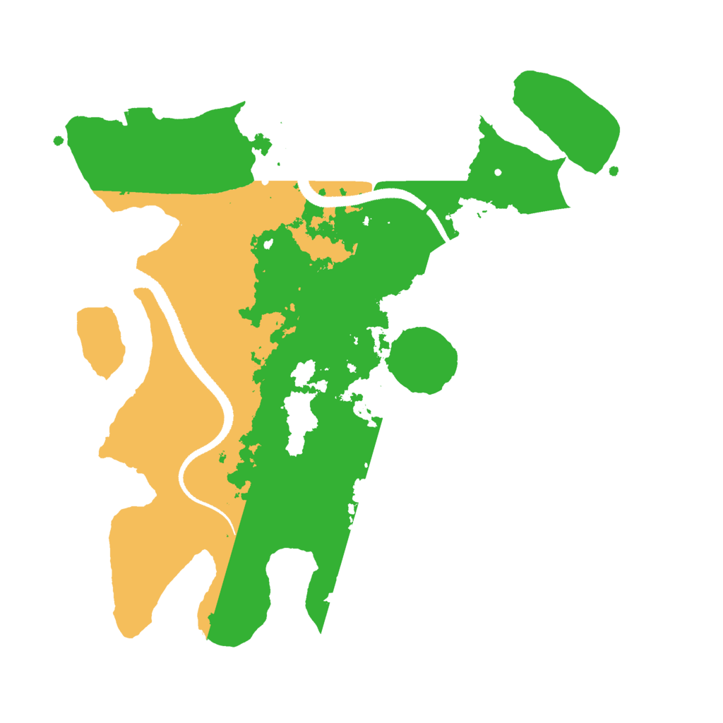 Biome Rust Map: Procedural Map, Size: 3000, Seed: 949218179