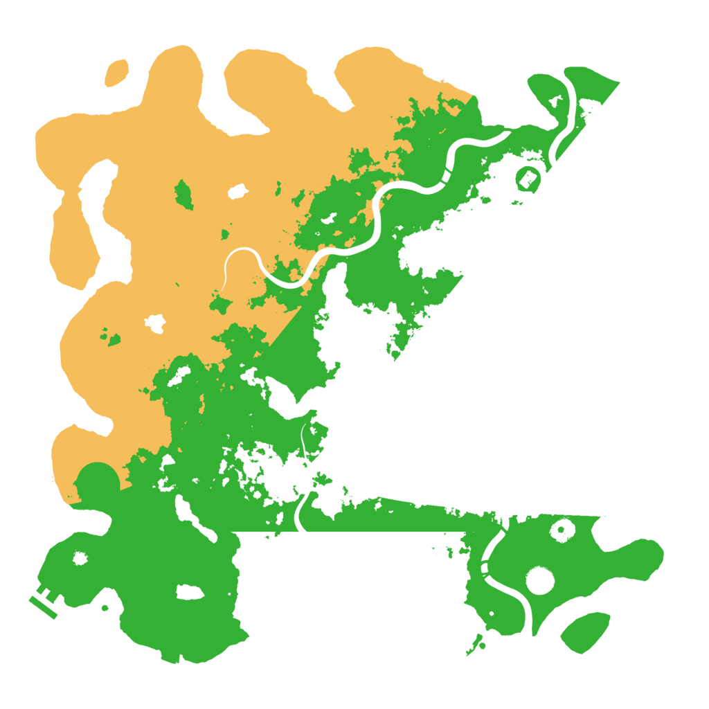 Biome Rust Map: Procedural Map, Size: 4500, Seed: 942836869