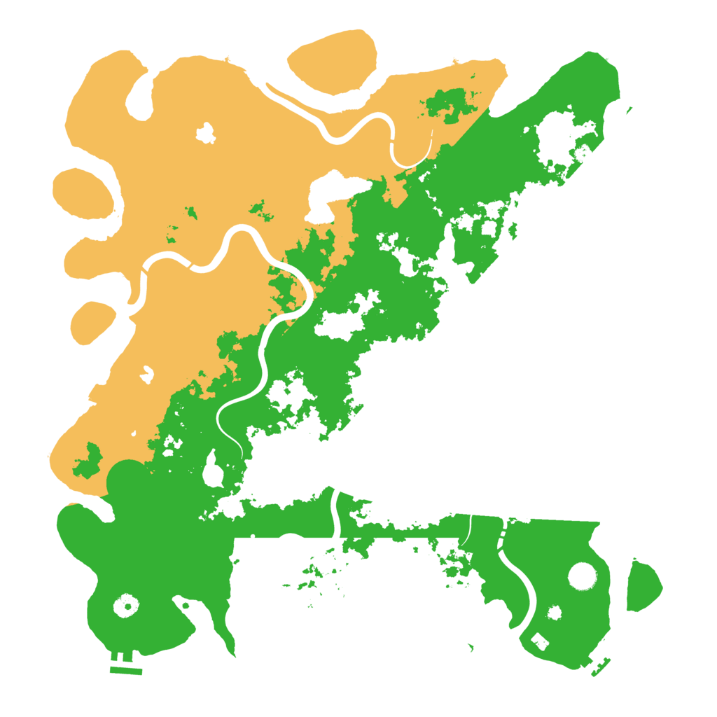 Biome Rust Map: Procedural Map, Size: 4500, Seed: 1482538566