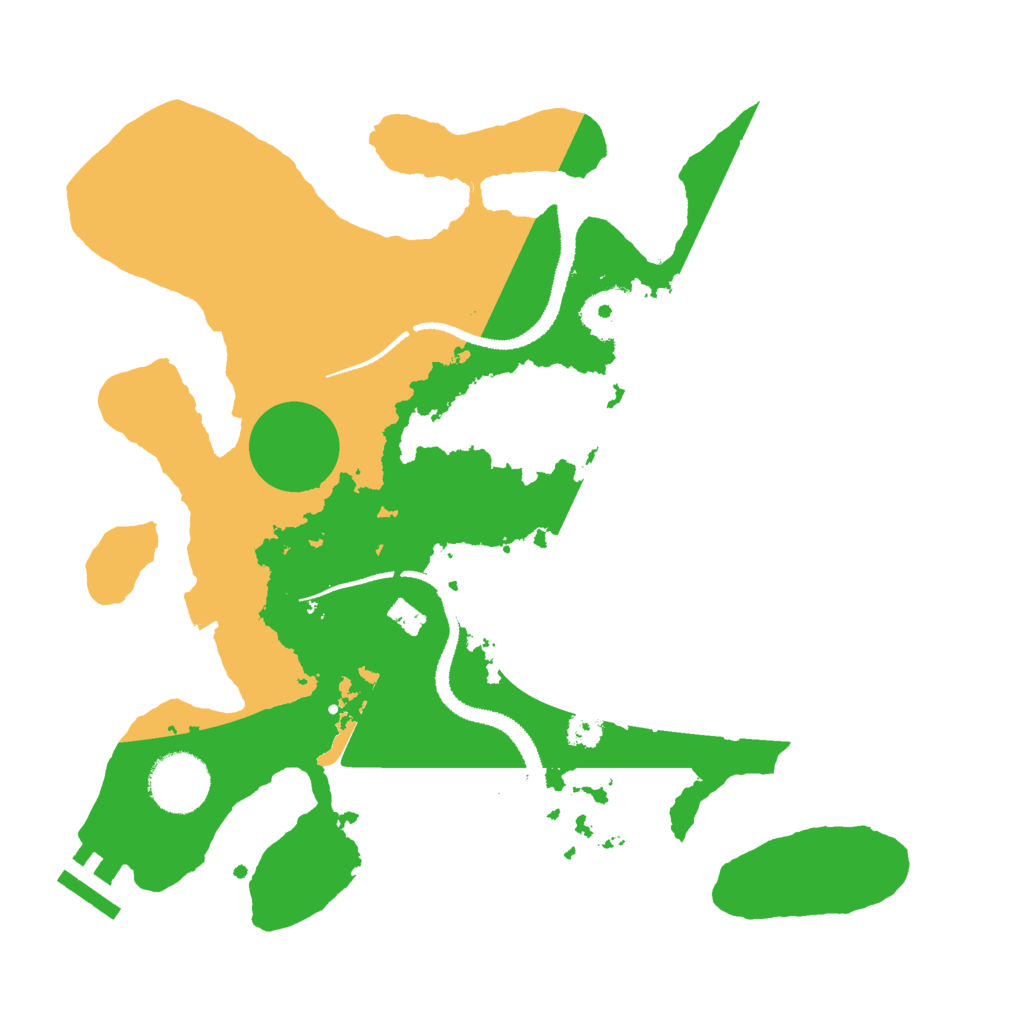 Biome Rust Map: Procedural Map, Size: 3000, Seed: 17028