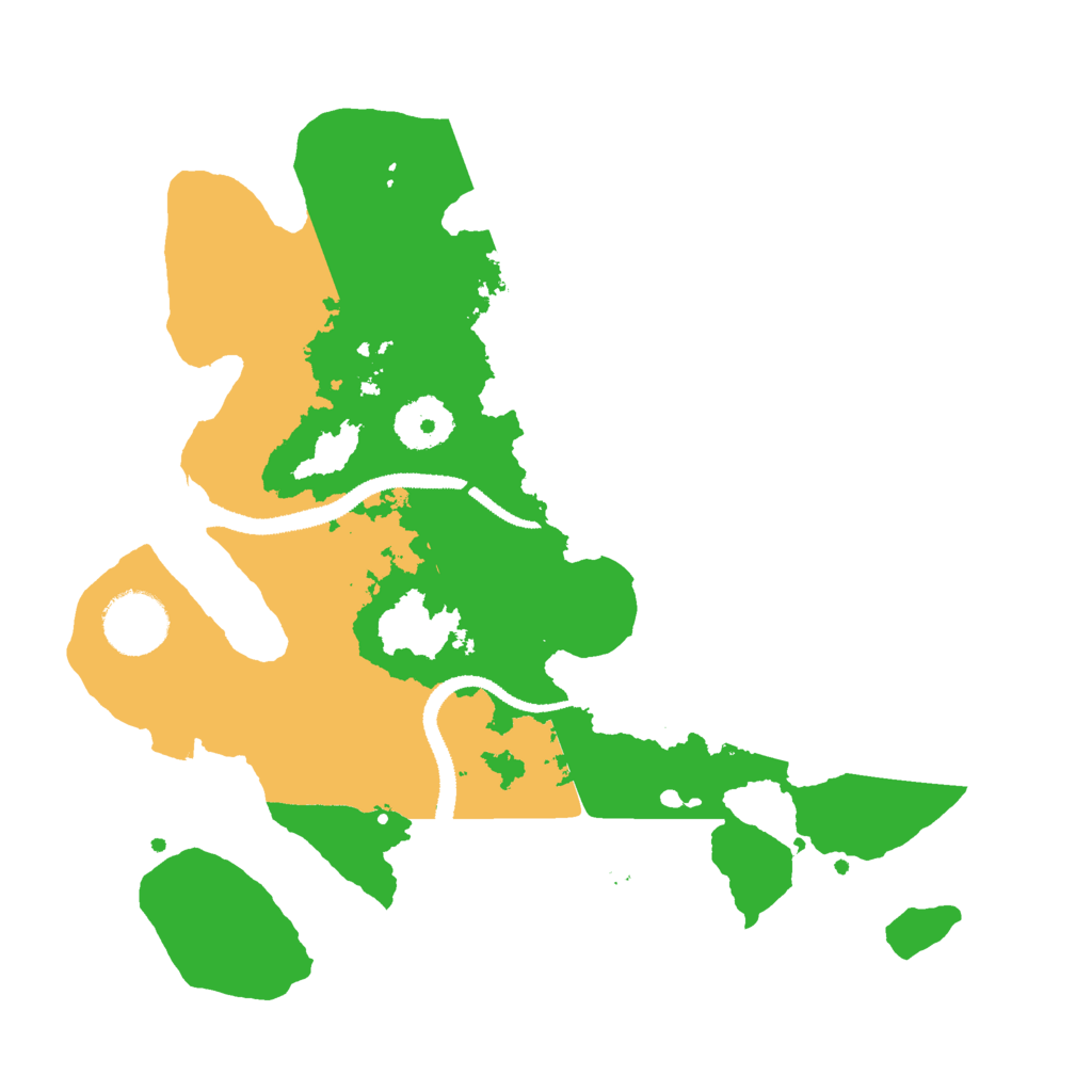 Biome Rust Map: Procedural Map, Size: 3000, Seed: 134567