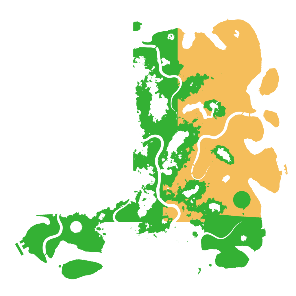 Biome Rust Map: Procedural Map, Size: 4500, Seed: 1721114507