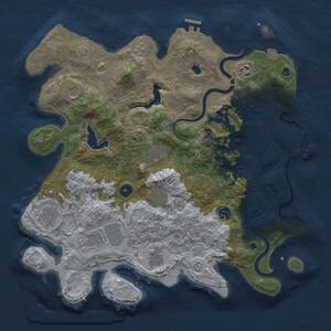 Thumbnail Rust Map: Procedural Map, Size: 4000, Seed: 512345, 16 Monuments