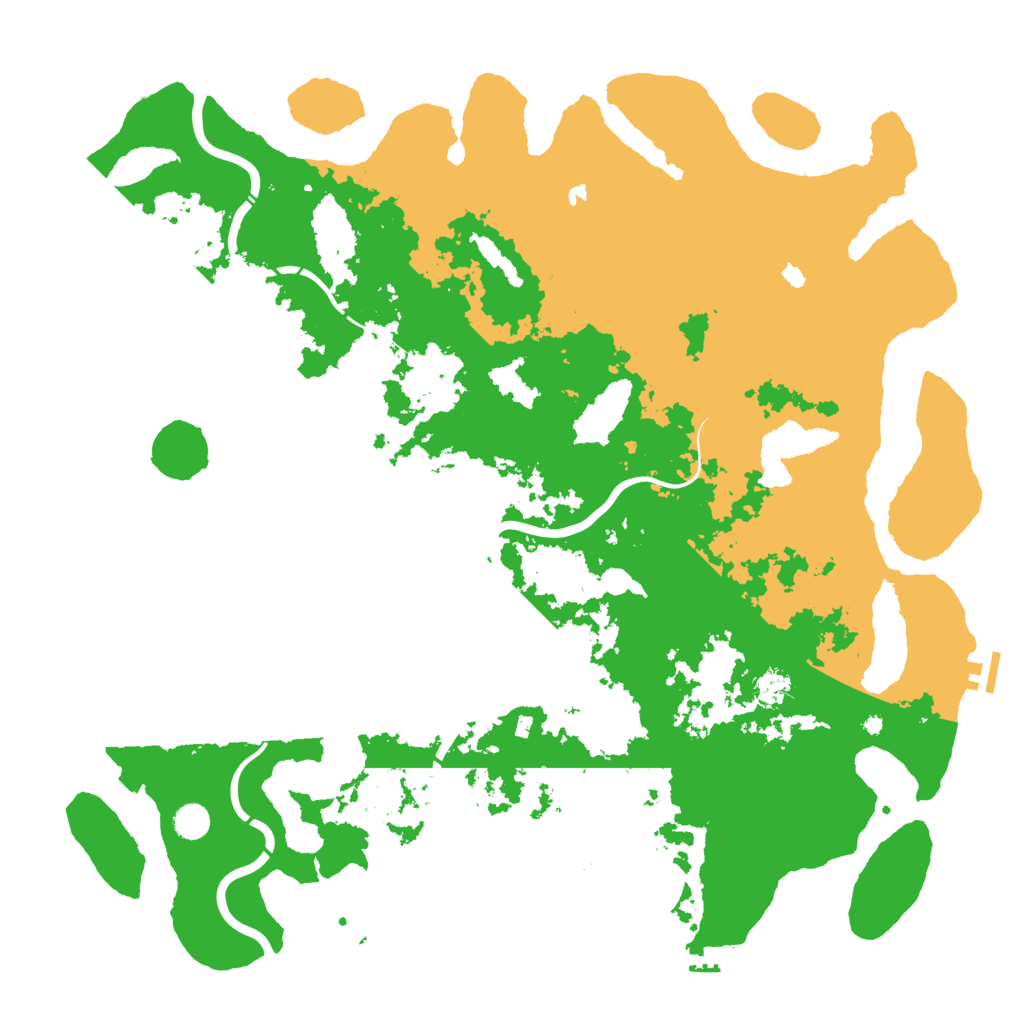 Biome Rust Map: Procedural Map, Size: 5000, Seed: 522207743