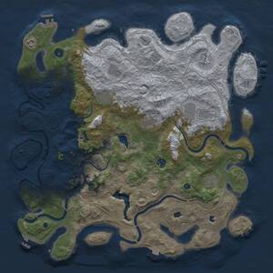Thumbnail Rust Map: Procedural Map, Size: 4500, Seed: 1158410931, 16 Monuments