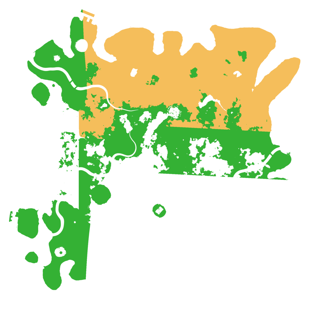 Biome Rust Map: Procedural Map, Size: 4500, Seed: 807779689