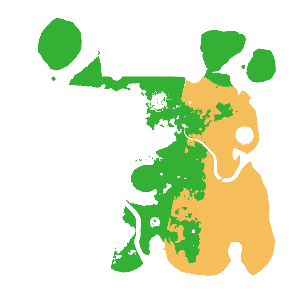 Biome Rust Map: Procedural Map, Size: 3000, Seed: 6274309