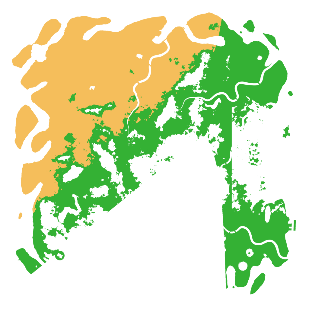 Biome Rust Map: Procedural Map, Size: 6000, Seed: 41836735