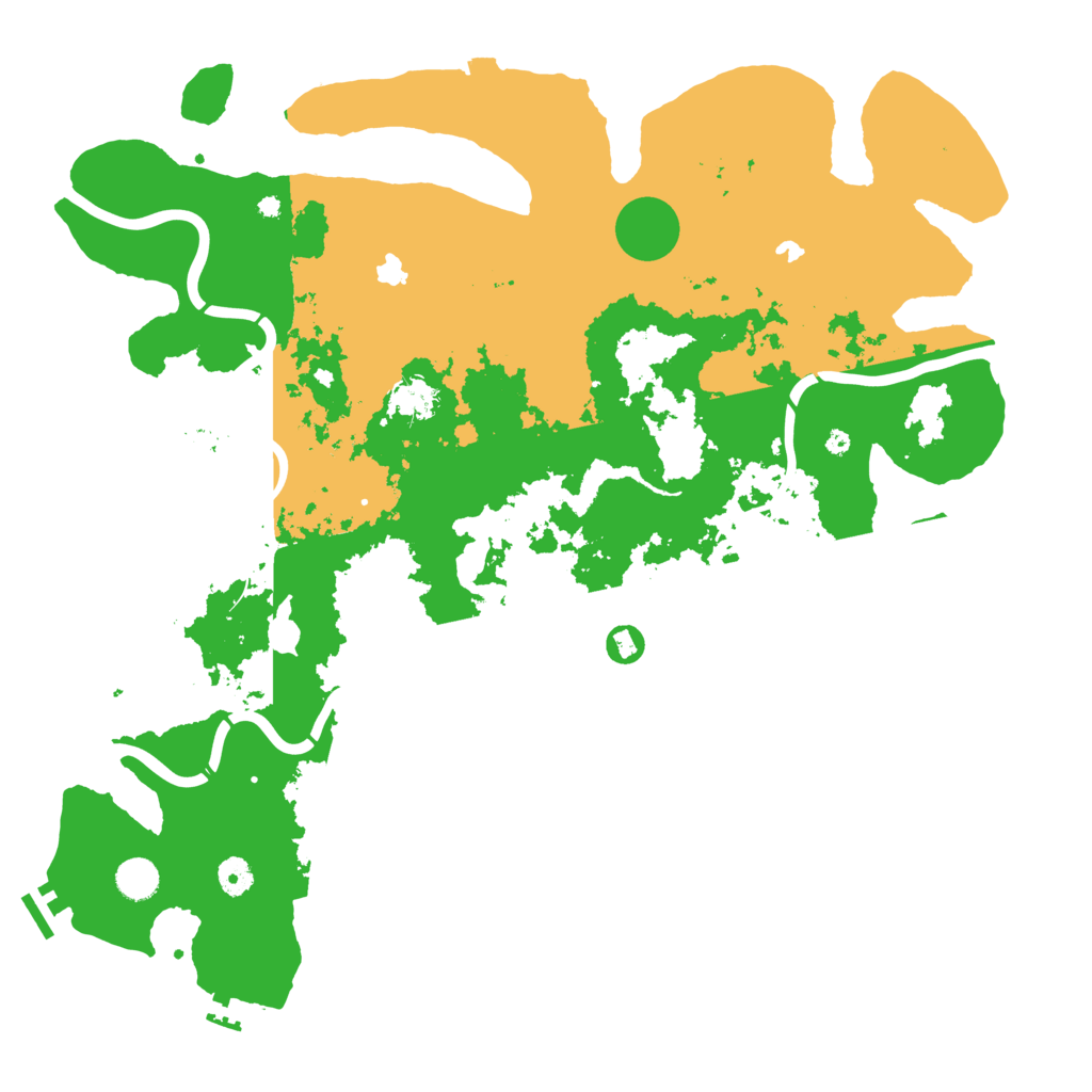 Biome Rust Map: Procedural Map, Size: 4500, Seed: 132545922