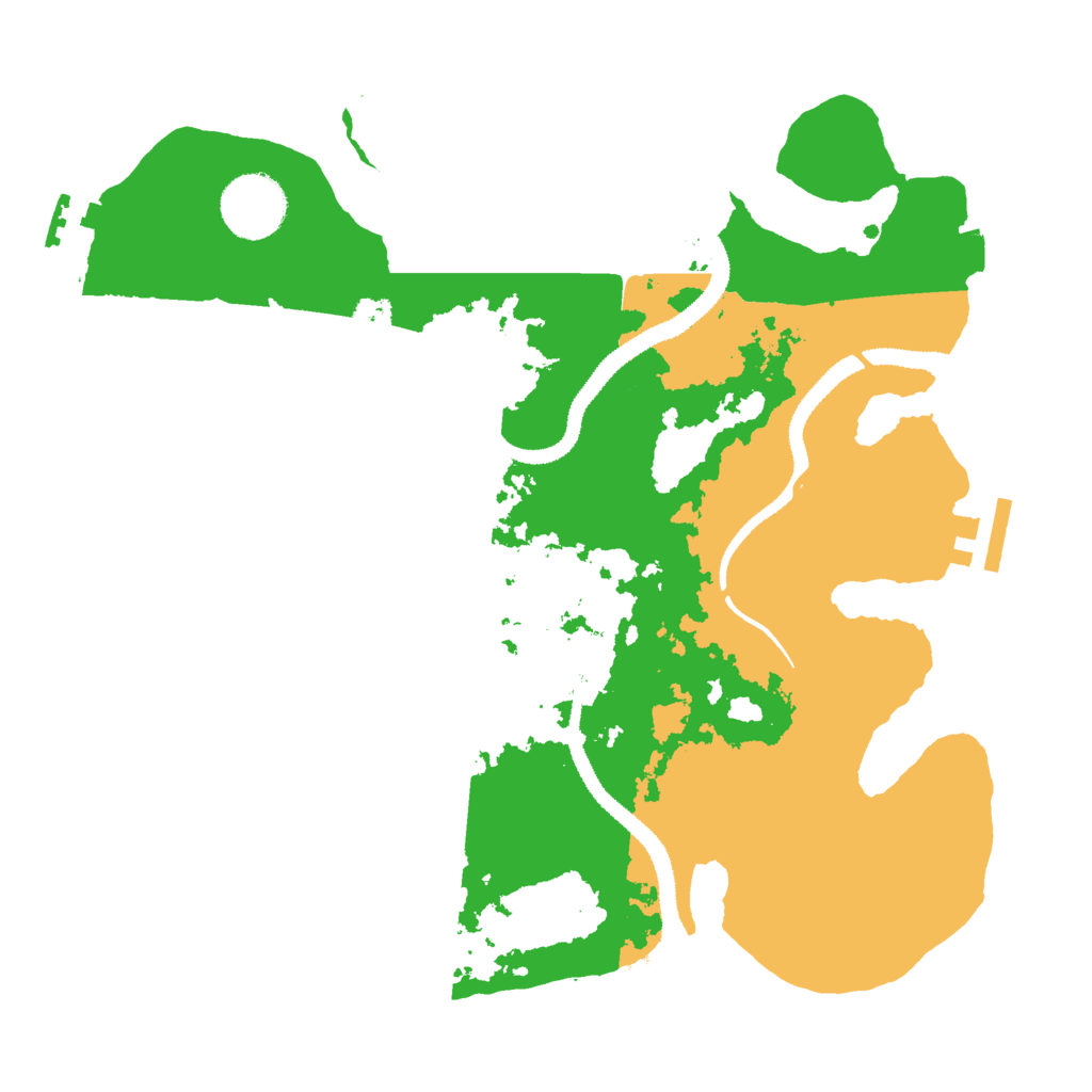 Biome Rust Map: Procedural Map, Size: 3000, Seed: 2068951345