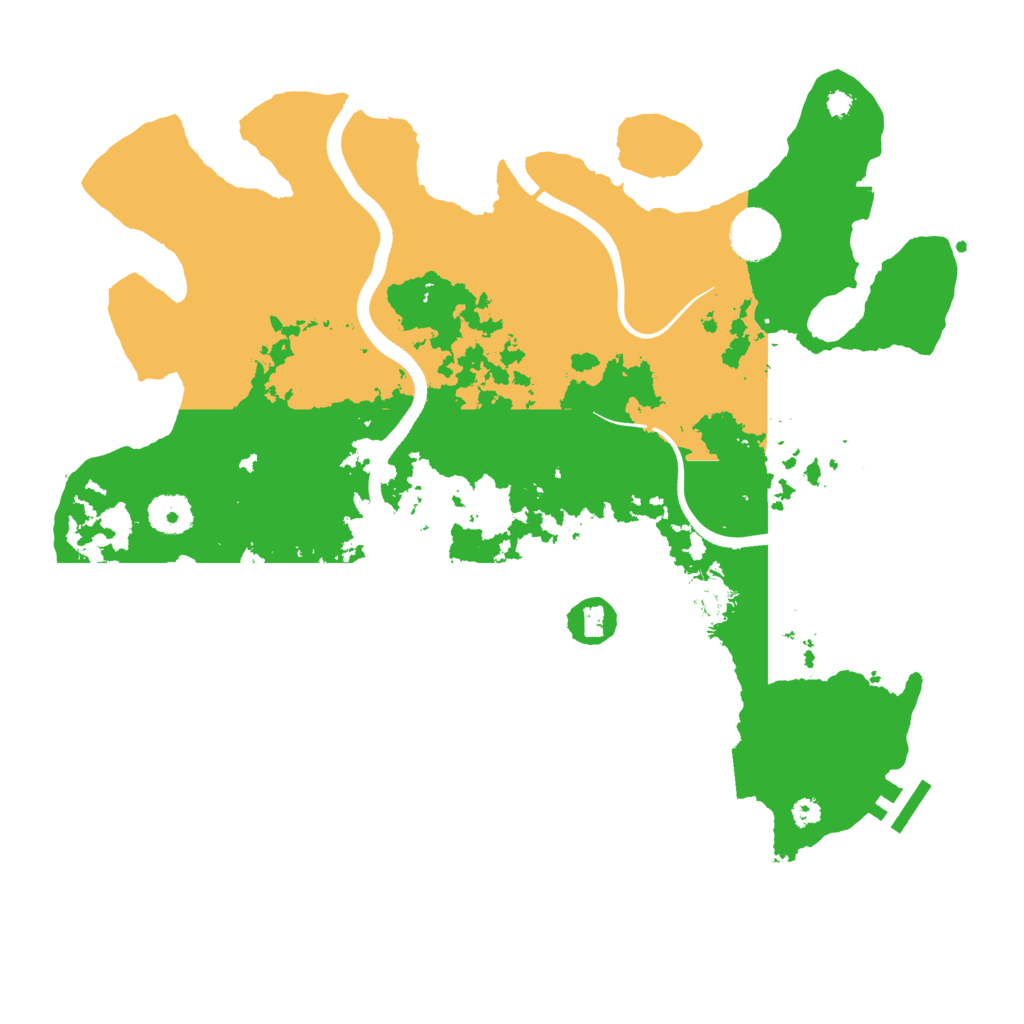 Biome Rust Map: Procedural Map, Size: 3600, Seed: 674169