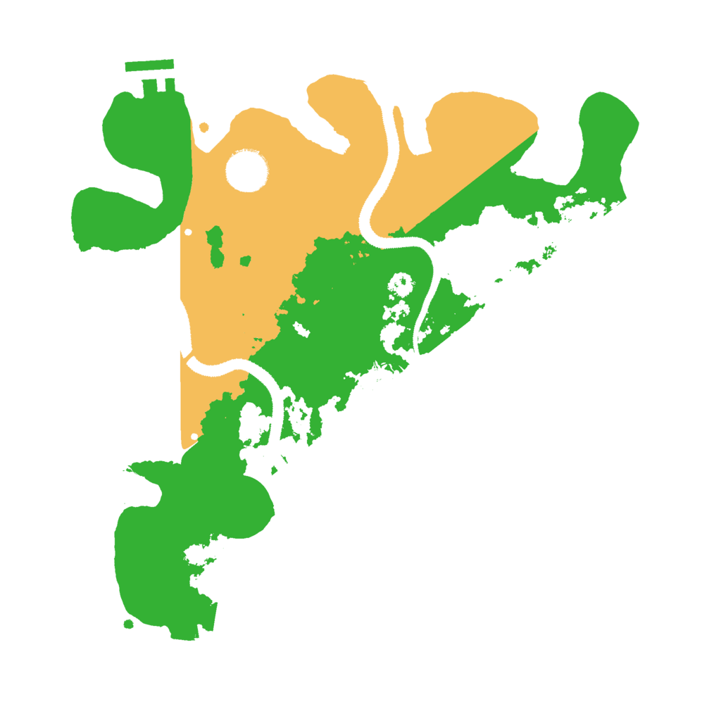 Biome Rust Map: Procedural Map, Size: 3000, Seed: 46608505