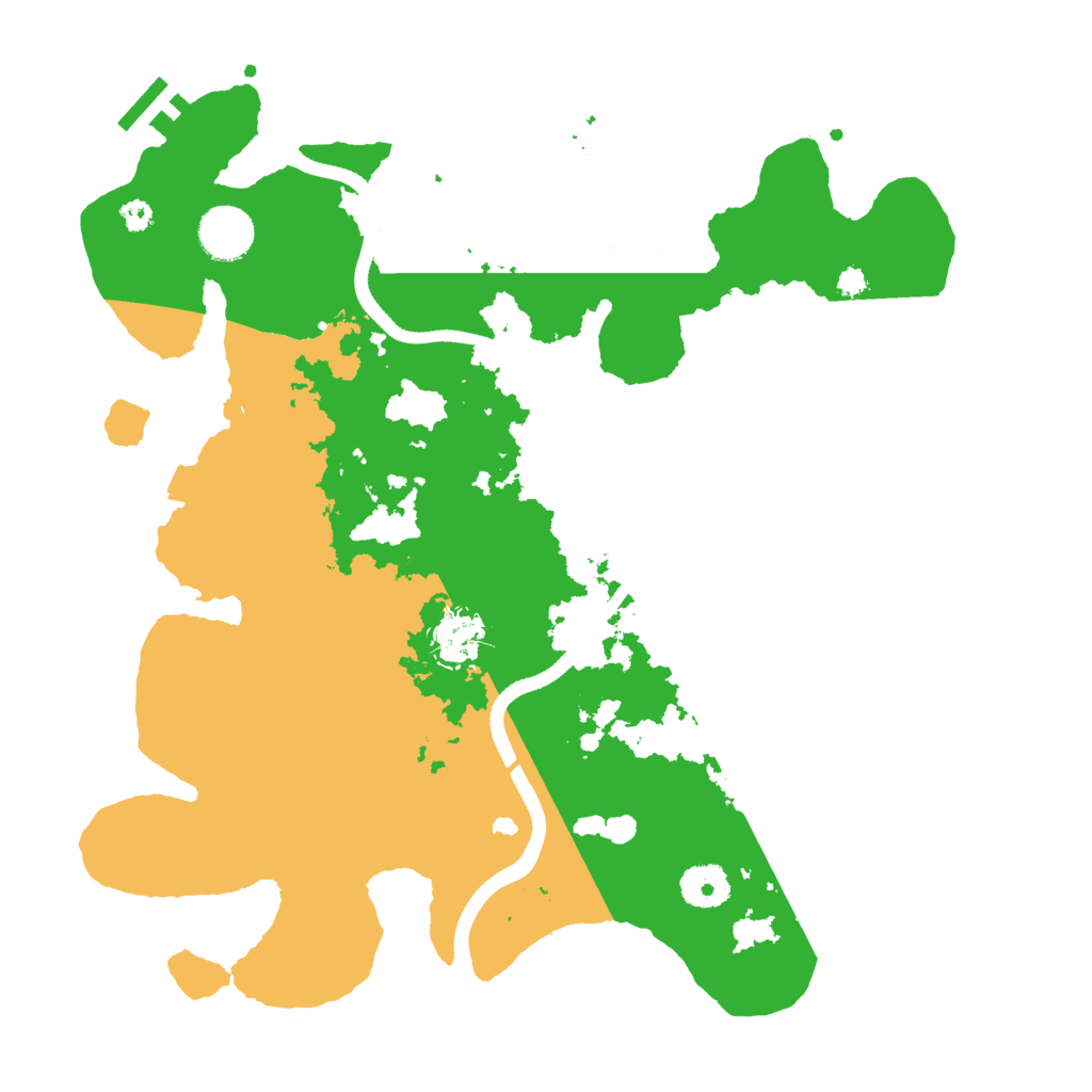 Biome Rust Map: Procedural Map, Size: 3500, Seed: 922166